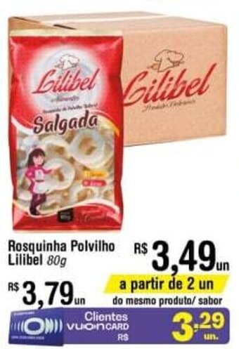 Fort Atacadista Rosquinha Polvilho Lilibel 80g oferta