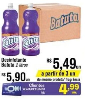 Fort Atacadista Desinfetante Batuta 2L oferta