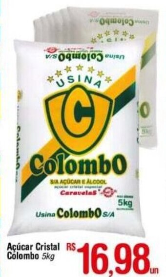 Fort Atacadista Acucar Cristal Colombo 5kg oferta