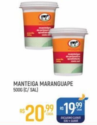 Supermercado Guará Manteiga Maranguape 500g oferta