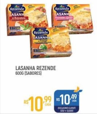 Supermercado Guará Lasanha Rezende 600g oferta