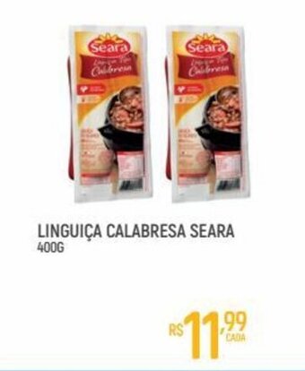 Supermercado Guará Linguica Calabresa Seara 400g oferta