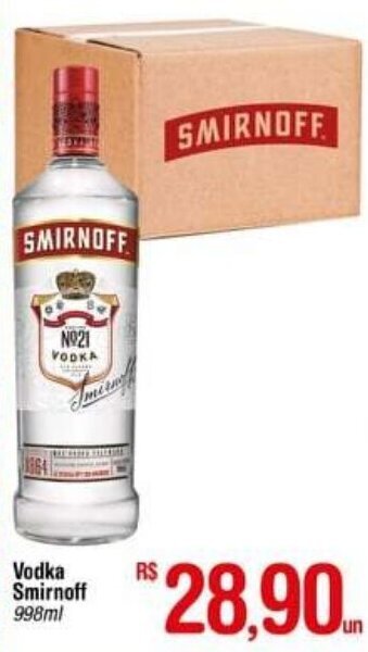 Fort Atacadista Vodka Smirnoff 998ml oferta