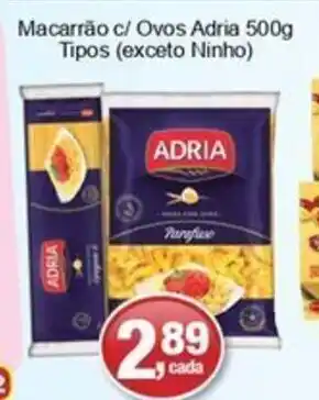 Macarrao c/ Ovos Adria 500g Tipos