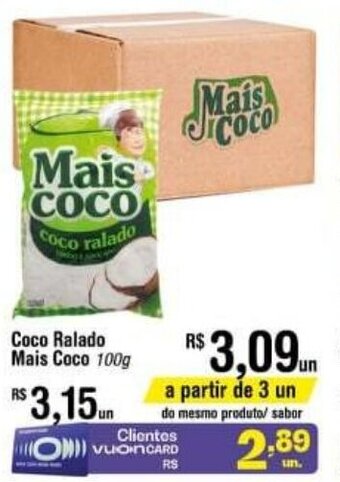 Fort Atacadista Coco Ralado Mais Coco 100g oferta