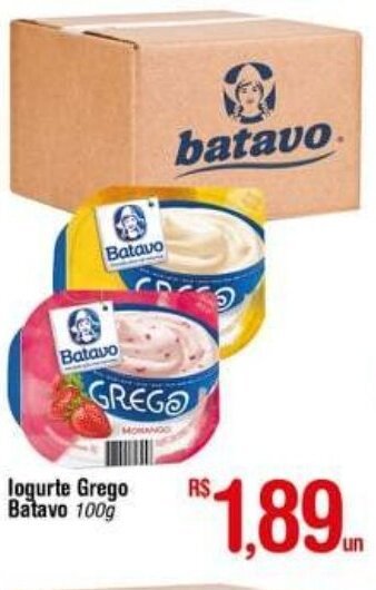 Fort Atacadista Iogurte Grego Batavo 100g oferta