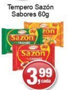 Tempero Sazon Sabores 60g