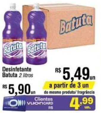 Fort Atacadista Desinfetante Batuta 2L oferta