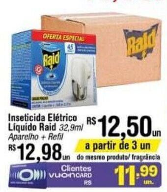Fort Atacadista Inseticida Eletrico liquido Raid 32.9ml oferta