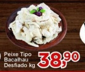 Rossi Supermercado Peixe tipo Bacalhau Desfiado 1kg oferta