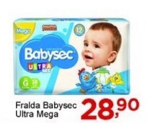 Rossi Supermercado Fralda BabySec Ultra Mega oferta