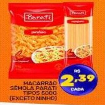 Iquegami Supermercados Macarrao Semola Parati tipos 500g oferta