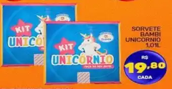 Sorvete Bambi Unicornio 1..01L