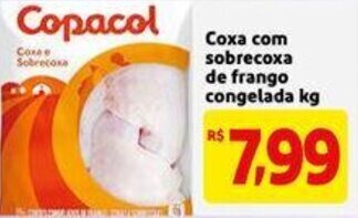 Extra Supermercado Coxa com Sobrecoxa de frango Congelada 1kg oferta