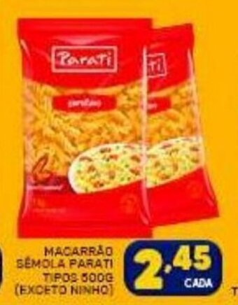 Macarrao Semola Parati tipos 500g