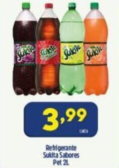 Arena Atacado Refrigerante Sukita sabores 2L oferta