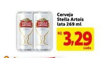 Extra Supermercado Cerveja Stella Artois lata 269ml oferta