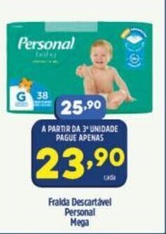 Arena Atacado Fralda Descartavel Personal Mega oferta