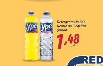 Detergente Líquido Neutro Ou Clear Ypê 500ml