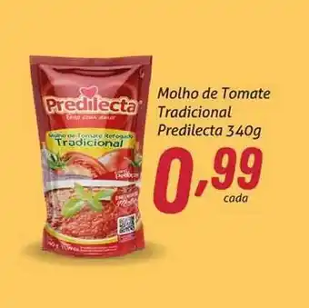 Molho De Tomate Tradicional Predilecta 340g