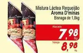 Villefort Atacadista Mistura Láctea Requeijão Aroma D'minas 1.8kg oferta