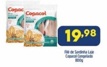 Arena Atacado File de Sardinha Laje Copacol Congelado 800g oferta