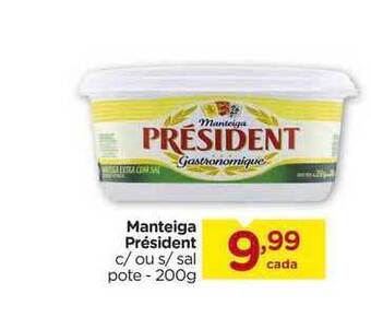 Carrefour Manteiga Président 200g oferta