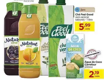 Chá Feel Good água De Coco Carrefour 1L