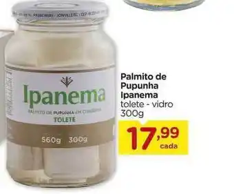 Carrefour Palmito De Pupunha Ipanema Tolete Vidro 300g oferta