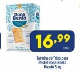 Arena Atacado Farinha de Trigo para Pastel Dona Benta pacote 5kg oferta