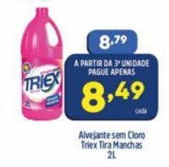 Arena Atacado Alvejante sem Cloro Triex Tira-Manchas 2L oferta