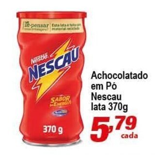 Ricoy Supermercados Achocolatado em po Nescau lata 370g oferta