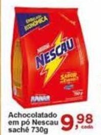 Rossi Supermercado Achocolatado em po Nescau Sache 730g oferta