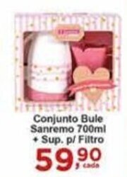 Rossi Supermercado Conjunto Bule Sanremo 700ml + Sup. p/ Filtro oferta