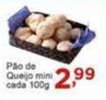 Rossi Supermercado Pao de Queijo Mini cada 100g oferta