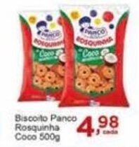 Rossi Supermercado Biscoito Panco Rosquinha Coco 500g oferta