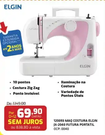 Macavi 120093 Maq Costura Elgin Futura Portatil oferta