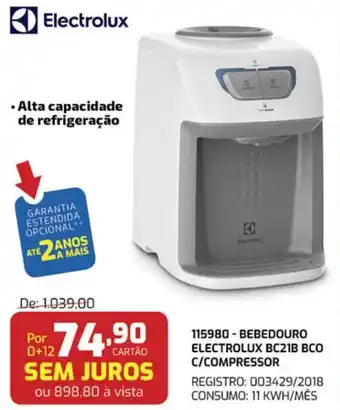 Macavi Bebedouro Electrolux BC21B BCO c/ Compressor oferta