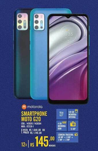 Zema Motorola Smartphone Moto G20 oferta