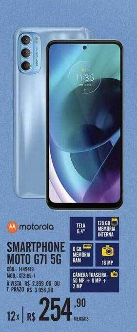 Zema Motorola Smartphone Moto G71 5g oferta