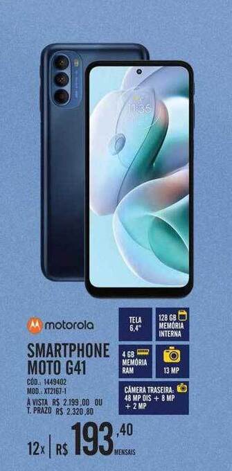 Zema Motorola Smartphone Moto G41 oferta