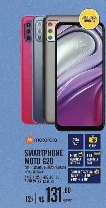 Zema Motorola Smartphone Moto G20 oferta