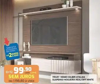 Home Colibri Atalaia Suspenso Nogueira Real/ Off White