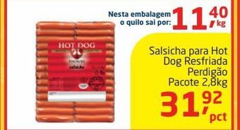Tenda Atacado Salsicha para hot dog resfriada perdigão pacote 2,8kg oferta