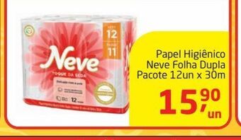 Tenda Atacado Papel higiênico neve folha dupla pacote 12un x 30m oferta