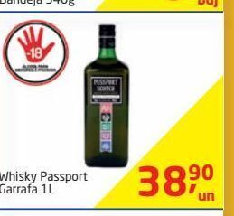 Tenda Atacado Whisky passport garrafa 1l oferta
