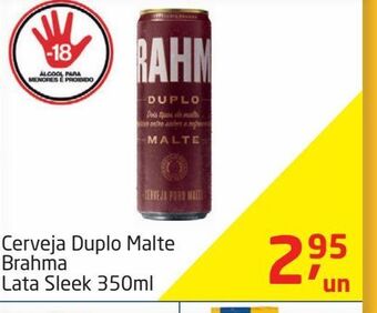 Tenda Atacado Cerveja duplo malte brahma lata sleek 350ml oferta