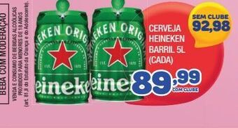 Costazul Supermercados Cerveja heineken barril 5 l oferta