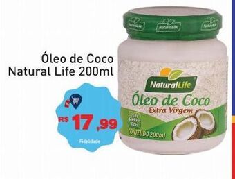 Óleo de coco natural life 200ml
