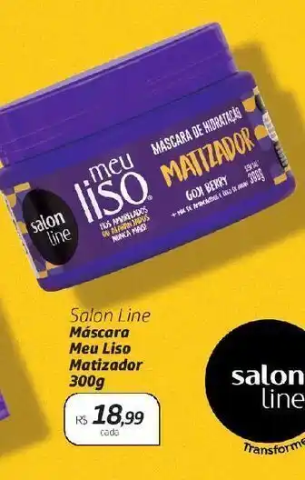 Drogal Máscara meu liso matizador salon line 300g oferta